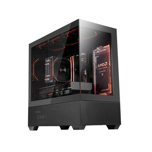 AMD Ryzen R5 9600X assembly computer RTX5060Ti/RX9060XT graphics card Delta mobile gaming desktop computer complete machine design editing drawing DIY assembly machine configuration three R5 9600X+RTX5060 8GB host kit