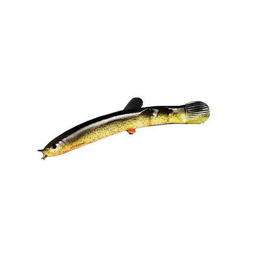 Double line bionic loach soft bait mandarin fish bass black pit upside down fishing fake bait Luya bait full set second generation super soft special set Luya fake bait loach - 12 pieces