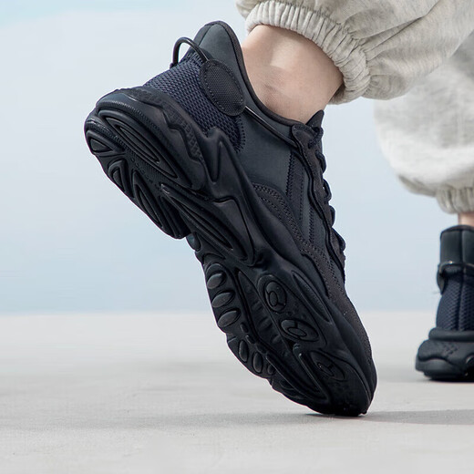 阿迪达斯 （adidas）三叶草男鞋春季新款OZWEEGO复古老爹鞋网面运动休闲鞋 GY9926黑色 39