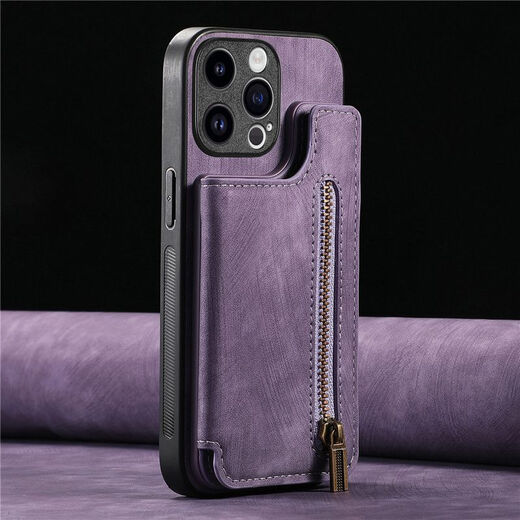 OPPO [original quality] Find X5Pro mobile phone case full-inclusive X5 card bag K11X anti-fall K10X wallet case strap temperament black + [zipper wallet case] Please carefully choose the mobile phone model