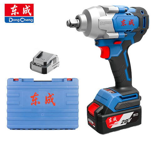 
Dongcheng lithium battery large torque electric wrench rechargeable brushless impact plate 1000 Nm electric wrench long range DCPB698D one electric one charge standard