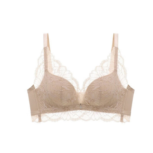 Oudifen underwear women's wire-free bra push-up bra lace antibacterial bra gift for girlfriend XB1533/XB1521