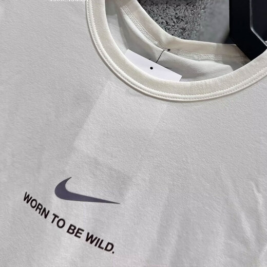 
Nike short-sleeved men's clothing 2025 summer new comfortable fast drying breathable fitness training sportswear round neck casual T-shirt HF6169-133 white XL