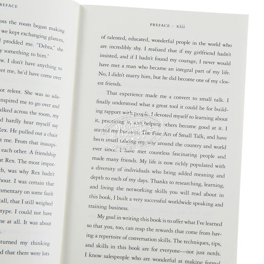 闲聊的艺术 如何开启对话 保持对话 培养社交技巧 积极形象 The Fine Art Of Small Talk 英文原版 Debra Fine