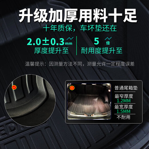 Che Xuxian 17-23 Dongfeng Peugeot 5008 TRUNK PAD TPE TPE ENTIÈREMENT ENCORTE ENCLORÉ 5 places 7 plants Auto-étanché