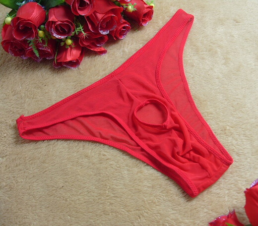 Long Night Sexy Underwear Men's Convenient Intercourse No-Take-Off Briefs See-Through Underwear Men's Hollow Exposed Underwear Men's Products White No-Take-Off Pure Desire J Exposed Underwear Men's One-size-fits-all (80-125Jin Jin is equal to 0.5 kg)