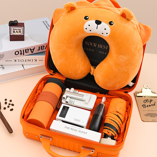 Aimei gift souvenir gift box practical small gift business company team building prize customization for employees thermos cup high-end light luxury ride the wind and waves high-end souvenir gift box 6