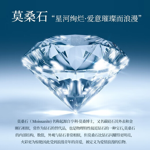 MZMZ Moissanite Diamond Ring PT950 Platinum Women's Adjustable One Carat Proposal Confession Girlfriend Birthday Gift for Girlfriend Light Luxury Style - 50 Points Diamond Ring Local Warehouse for Next Day Delivery Exquisite Gift Box Free Engraving