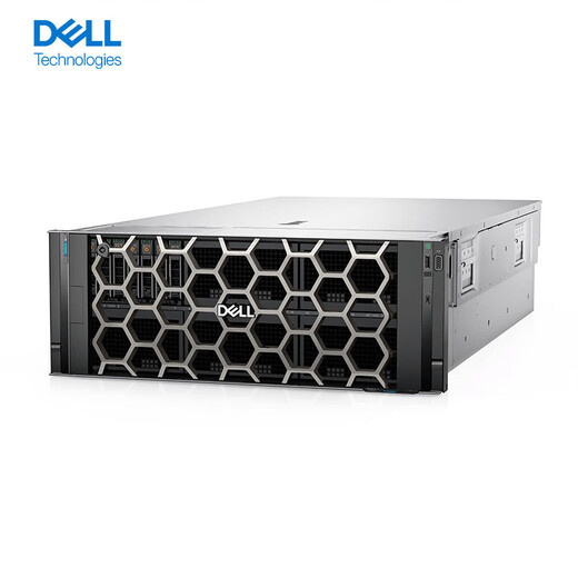 戴尔（DELL)R960 4U机架式服务器 GPU显卡运算AI人工智能虚拟化 4*金牌6448H【32核, 2.4Ghz】 256G/2*480G固+4*2.4T/H755