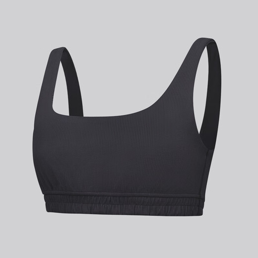Lululemon丨Ribbed Softstreme Women's Ribbed Scoop Neck Bra LW2E08S Black S