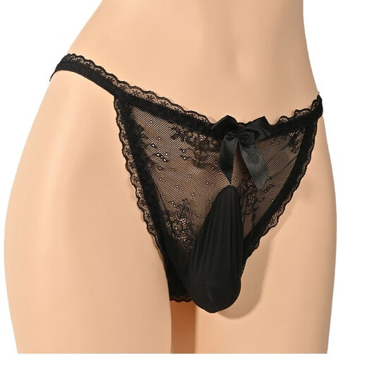 Adult products for men, men's sexy thong transparent pearl small fragrance temptation night Feitian-closed black (pearl) 80-150Jin Jin is equal to 0.5 kg