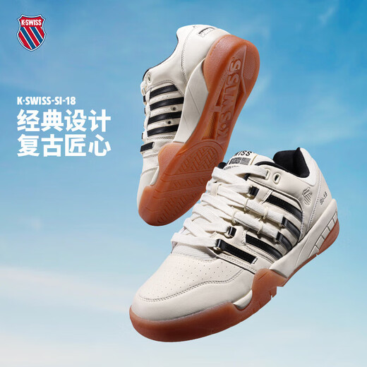 Chaussures sportives et décontractées de Kswiss Big White Bear Slam Retro Tennis Chaussures 9275-SI-18 09275-202 41