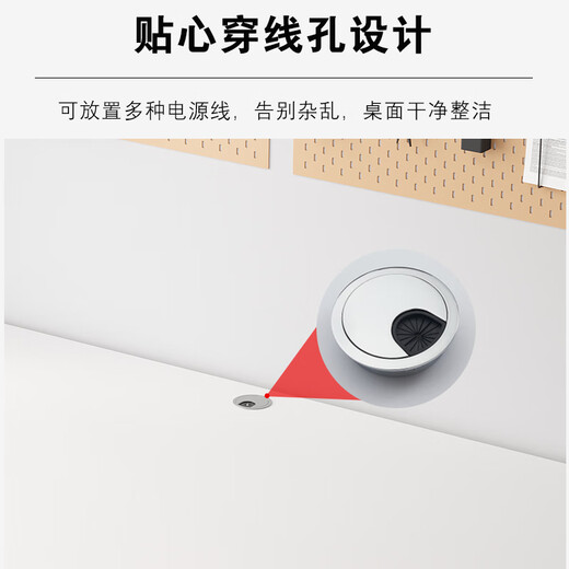 Coolin computer desk home desktop desk bedroom living room simple writing desk office study table warm white 1.2 meters