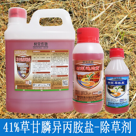 Tree crops are everywhere yellow 41% glyphosate isopropylamine salt glyphosate orchard non-cultivated land rotten root pesticide herbicide