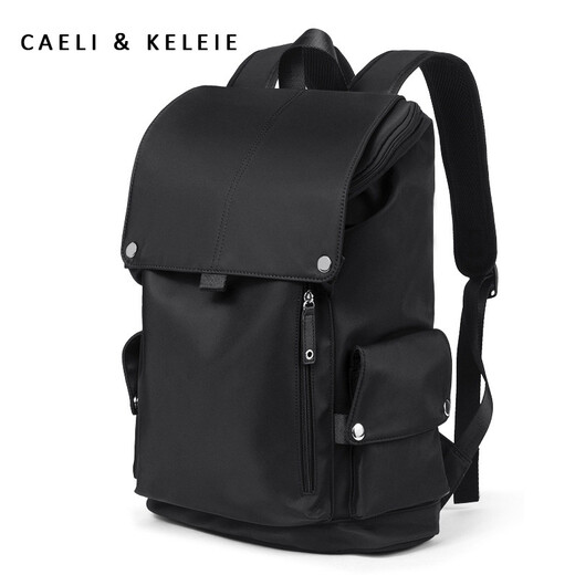 Caeli / Keleie Men's Backpack for Men's Business Casual Sackepack de grande capacité Multi-fonction Multi-fonction de style coréen Tendy Carbag Travel Men's Bag K679 Black
