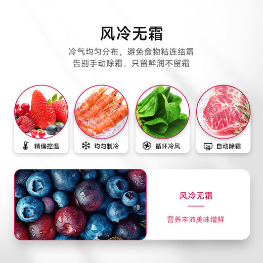 LG664L对开双门冰箱家用大容量 风冷无霜智能变频节能超薄嵌入式 电冰箱冷冻冷藏低噪音分类净味养鲜 【新款店长推荐】银S674MPY11D