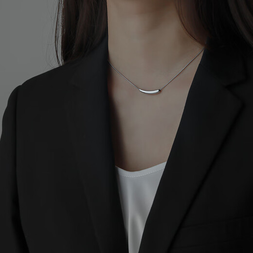 Nilan men's PT950 platinum necklace new platinum men and women design trendy hip-hop gold ins platinum necklace 40+5cm