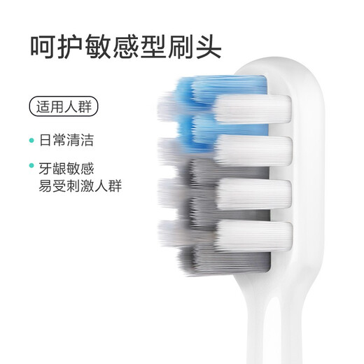 Dr. BEI Electric Toothbrush Head Replacement Brush Head Adult Soft-bristled Small Brush Head Gum Protection Sensitive 4-Pack Suitable for C1 4-Pack