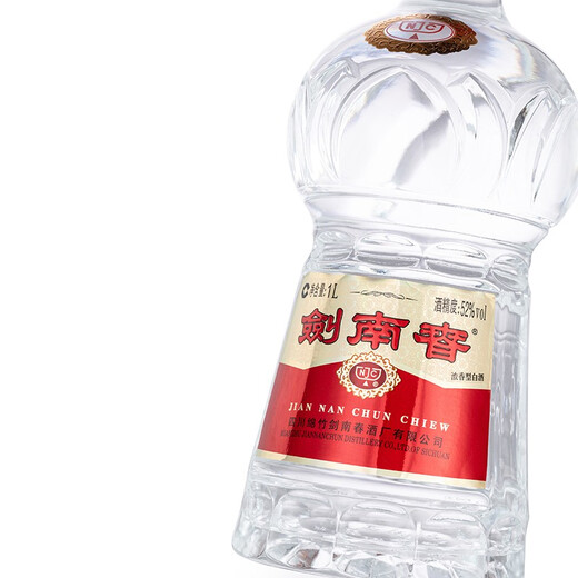 剑南春 水晶剑 52度 1000ml（1L）单瓶装 浓香型白酒
