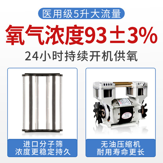 Asia brand direct sales Asia oxygen concentrator 5L 90% concentration medical household oxygen machine low decibel oxygen machine SF Express Asia VisionAire5L Asia brand direct sales Asia oxygen concentrator 5L 90% concentration medical household oxygen machine low decibel oxygen machine SF Express Asia VisionAire5L