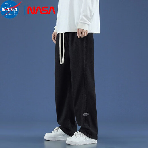 NASA Marvel Jeans American Bread Jeans Men's Spring and Summer Fino suelto hetero de moda