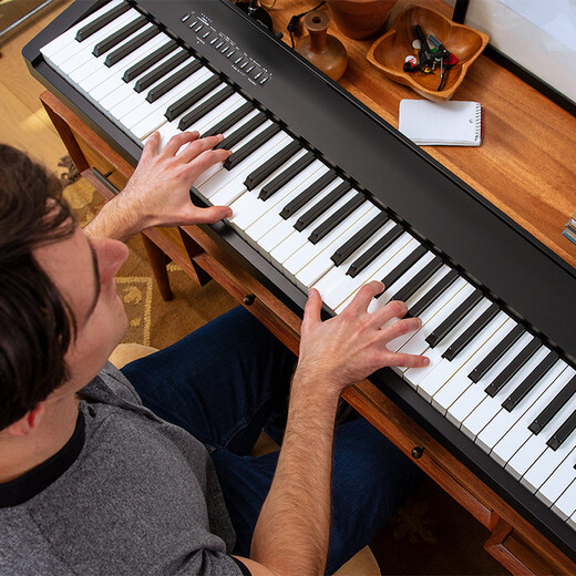 Roland Adult Children's Grading Introductory Bluetooth Electric Piano FP30X Digital 88 Key Heavy Hammer Smart Electronic Piano FP30X Black Host + Double X Rack + Single Pedal