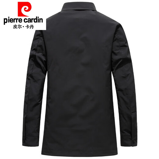 Pierre Cardin Lapel Solid Color Casual Windbreaker Men's Short 2026 Spring and Autumn New Business Lightweight Jacket Gray 180/XL