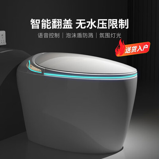 Hengjie Smart Toilate без давления воды ограничение пенопласта Flip Home Integrated Полностью автоматический электрический туалет 6231 Простая версия с ограничением давления воды 350 мм