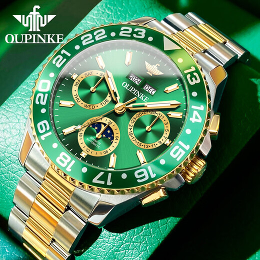 La nouvelle montre mécanique entièrement automatique multifonctionnelle Lumineuse Afficée Perpetual Calendar Men de montre masculine Classement Top Ten Top Ten Top Ten Top Famous Watchs 3271 Ceinture en acier Blue Men