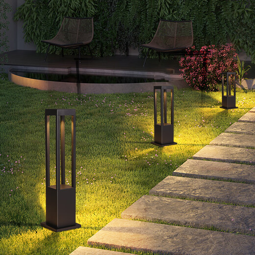 Yilin (yilin) lawn lamp courtyard floor lamp outdoor waterproof lawn lamp ground plug electric community 30cm 60cm electric style 1-height 60cm die-cast aluminum shell (now