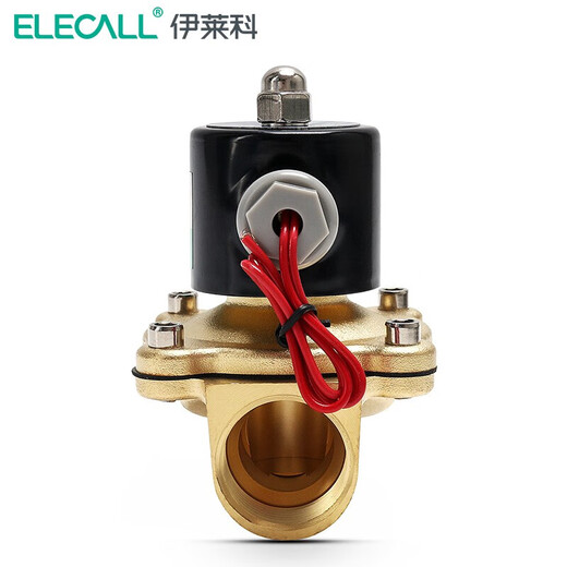 ELECALL solenoid valve water valve oil valve normally closed copper 2W-160-15 (4 minutes) AC220V high temperature resistance 150 degrees