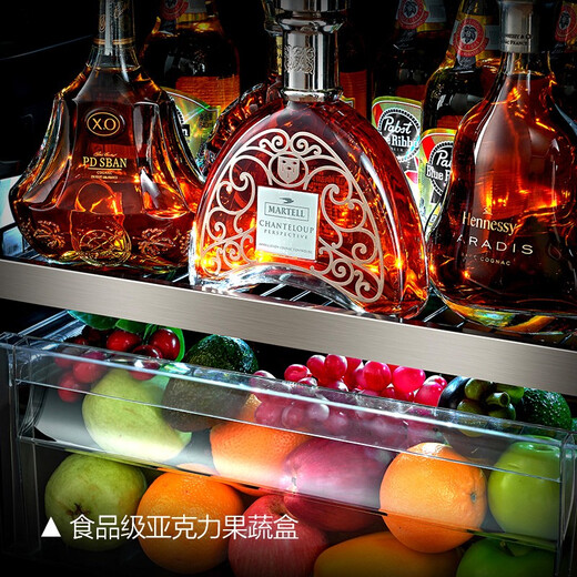 PULADI frequency conversion first-class energy efficiency large-capacity ice bar living room home refrigerator office refrigerator tea cabinet embedded constant temperature wine cabinet fresh commercial display cabinet villa refrigerator first-class energy efficiency frequency conversion 1.79 meters high 336 liters single temperature
