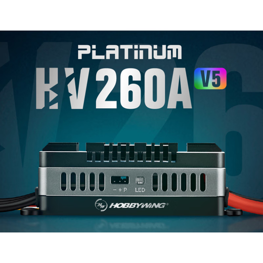 好盈科技Hobbywing 铂金Platinum 260A V5电调 航模飞机固定翼直升机 260A-HV-SBEC-V5