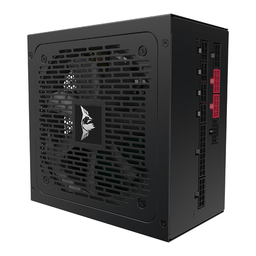 Huntkey WD750EVO dazzling gold Ares desktop host computer power supply rated 750W/850W/1000W/1200W/1600W full module power supply PCIE5.1 interface MVP K850 black-850W gold medal (five-year warranty) full module