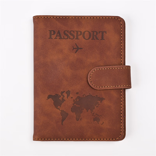 GPHF Deutsche Anti-Diebstahl-Pinsel-Magnetschnalle RFID Multifunktion Passportschutz Hülle Flugticket Clip Passport Reise Wallet ID-Kartenbeutel hellblau