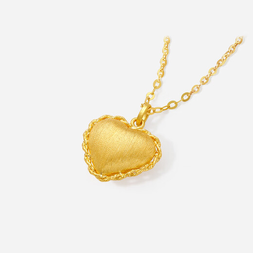 Saturday blessing 18K gold necklace women's love gold necklace birthday gift C0614325 40+5cm