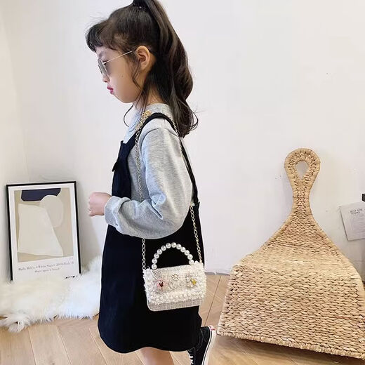 韦戒儿童节礼物 女孩7-14岁挎包儿童包包女可爱女童斜小2024新款手提 9756白花蝴蝶结小清新