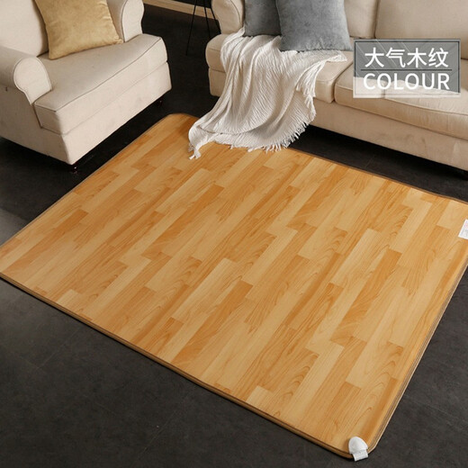 Korean Youshun South Korea imported carbon crystal floor heating mat electric carpet graphene heating heating floor mat Yoga ground heating bed kang mat atmospheric wood grain medium color (imported carbon crystal safety) 180*200cm (0-60 intelligent adjustment)