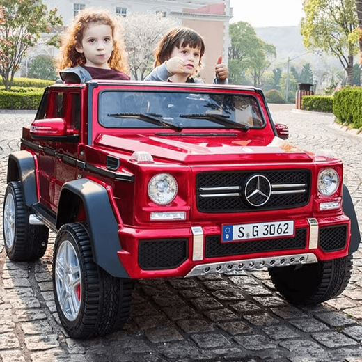 Bon enfant Zhi Mercedes-Benz Autorisé la voiture électrique autorisée à emmener un véhicule tout-terrain adulte avec des jouets de poussette à télécommande à deux places à quatre roues super grandes, White haut de gamme + roue douce + siège en cuir double