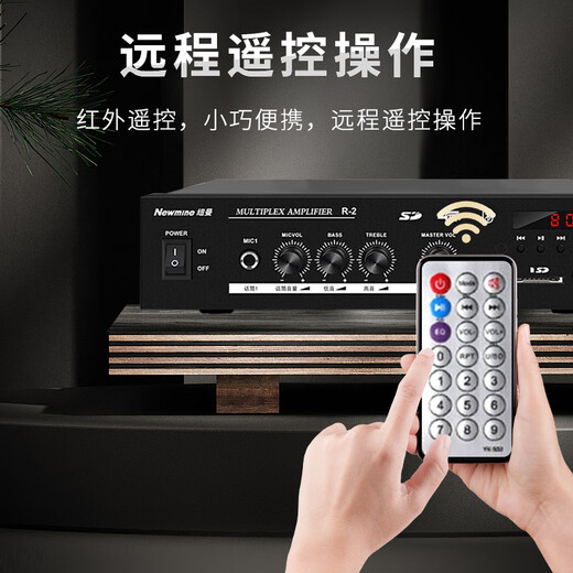 NEWMINE R15 ALTA DE ALTAJE DEL TECHO BLUETOOTH Amplificador de presión fija Broadcast Pública Home Sala de estar de la sala Comercial Storeador de antecedentes de fondo integrado Orador de techo oculto uno Drag Four