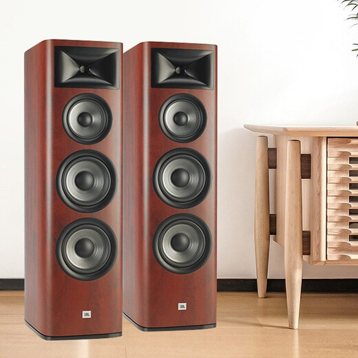 JBL Studio690 Serie Altavoces de audio Centa en el hogar Hifi Salón de estar Combinación de audio de audio Audio Audio Hi-Fi Studio698 Color/par de madera clara
