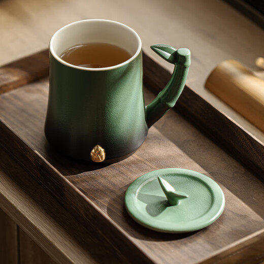 The Forbidden City culture is rising day by day, mug, tea cup, ceramic cup, water cup, Forbidden City cultural and creative birthday gift for men, gradient color 330ml 1 piece