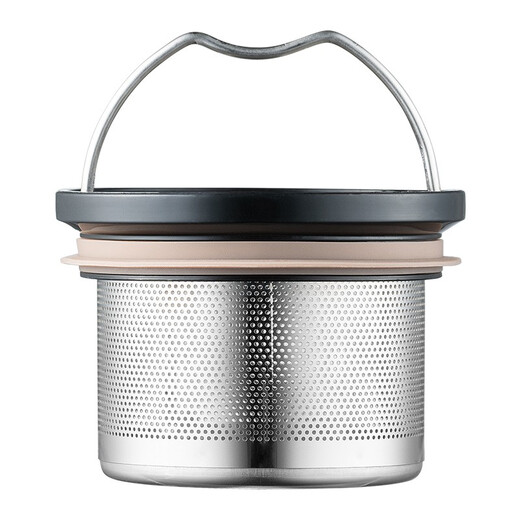 Tafuco316 Copa de agua de la oficina de negocios de acero inoxidable Termos con mango con separador de té con tapa T6172 Knight Black 0.5L