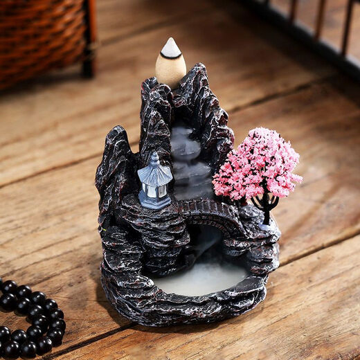 Mewai (incense burner) reverse flow incense tower incense creative ornaments aromatherapy household reverse flow incense grains toilet deodorizing incense 55 grains + landscape mixed fragrance