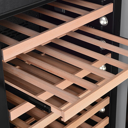 EREMITE external door panel embedded red wine cabinet constant temperature wine cabinet cold drink tea refrigerator frost-free air-cooled cold drink tea cabinet fresh cabinet Embraco frequency conversion embedded wine cabinet dual temperature/multi-purpose 101 bottles