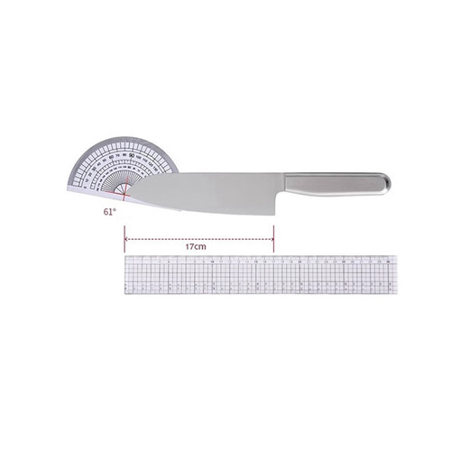 MUJI Santoku couteau de cuisine, couteau de cuisine domestique, lame en argent longueur 17cm