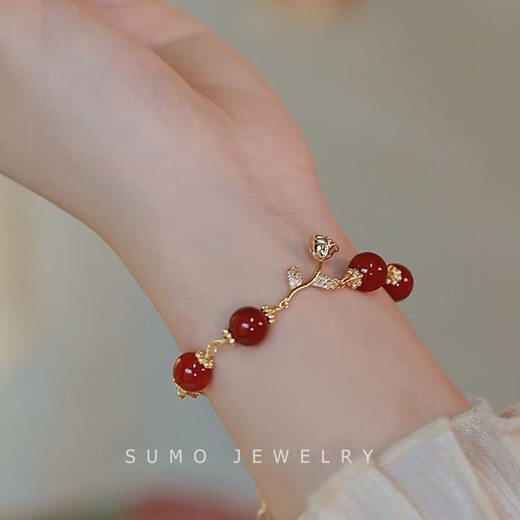 
Three Life One Life Fu brand retro feel ins bestie gift bracelet new style M1476 [Bow Bracelet]