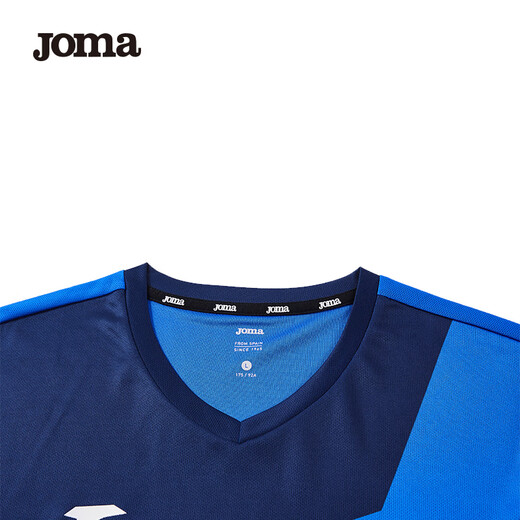 JOMA足球服套装定制球衣比赛训练服短袖透气队服印字号 藏蓝/宝蓝 3XL