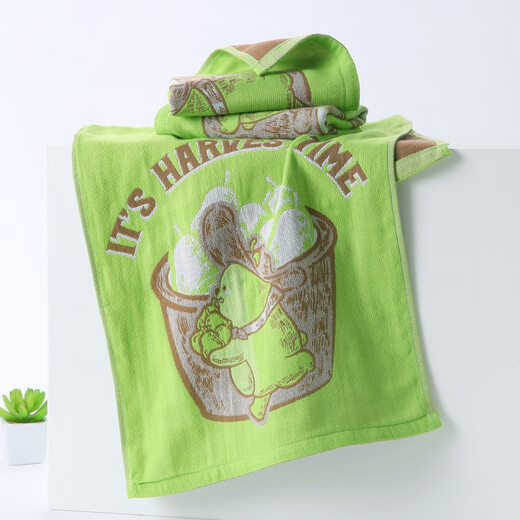 Luz de alta gama Luxury 3 Toalls Aguacate Bear Bear puro Algodón Multi-capa Toalla para niños Toalla de algodón de algodón lleno de algodón GT1049T Verde* Gasza de cuatro capas 2 piezas