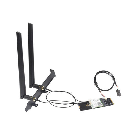 gxlinkstarNGFF M.2 BE200 AX210 AX200 8260 7260无线网卡转NVME SSD固态硬盘接口台式机WiFi无线蓝牙接收器 【套餐】AX210+NVME小转板+外置天线*1套